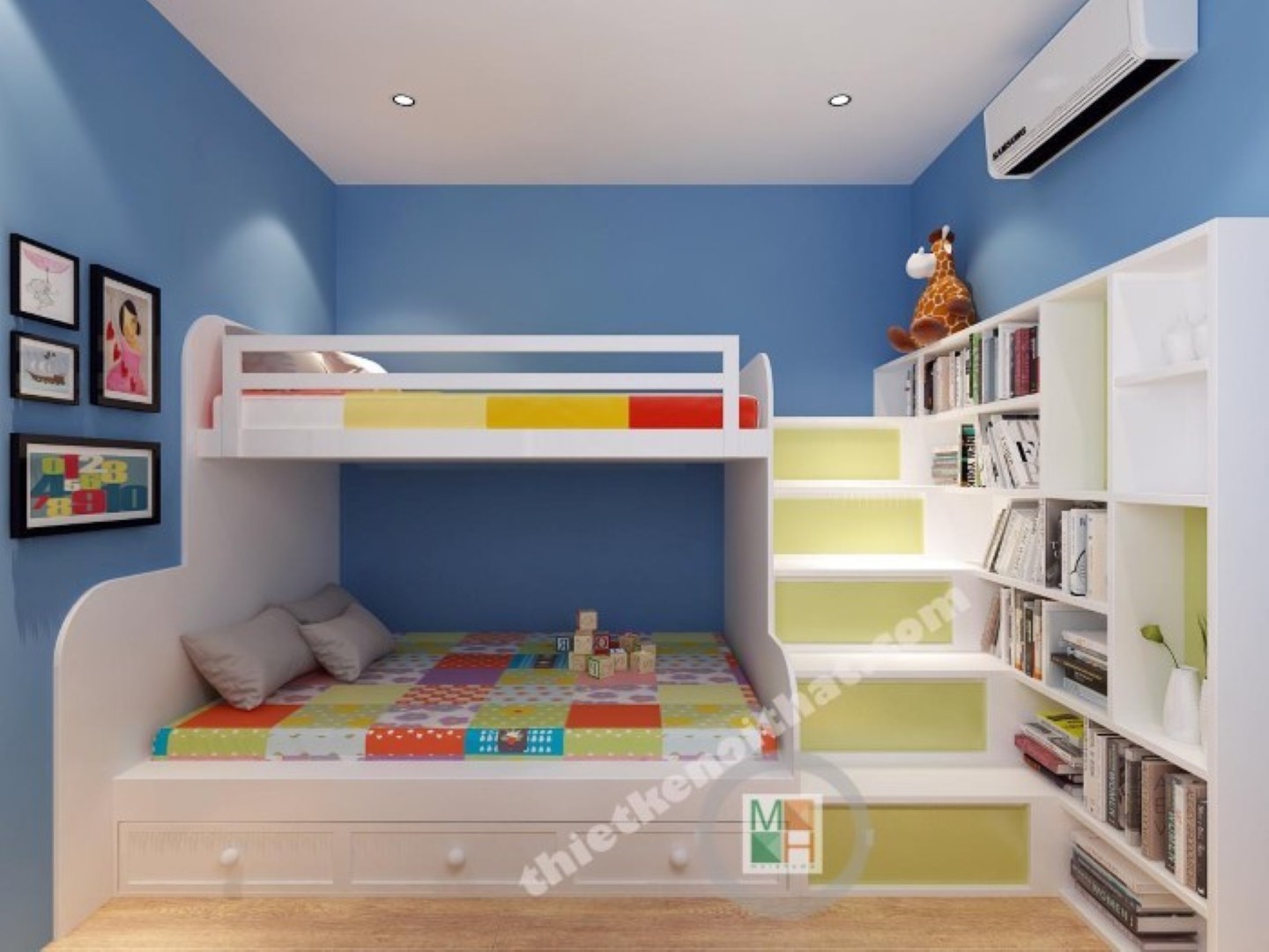 Trang trí phòng ngủ nhỏ với mẫu giường thông minh